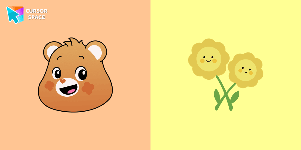 Friend Bear cursor cursor pack
